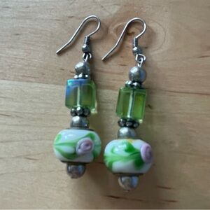 Floral Porcelain Earrings